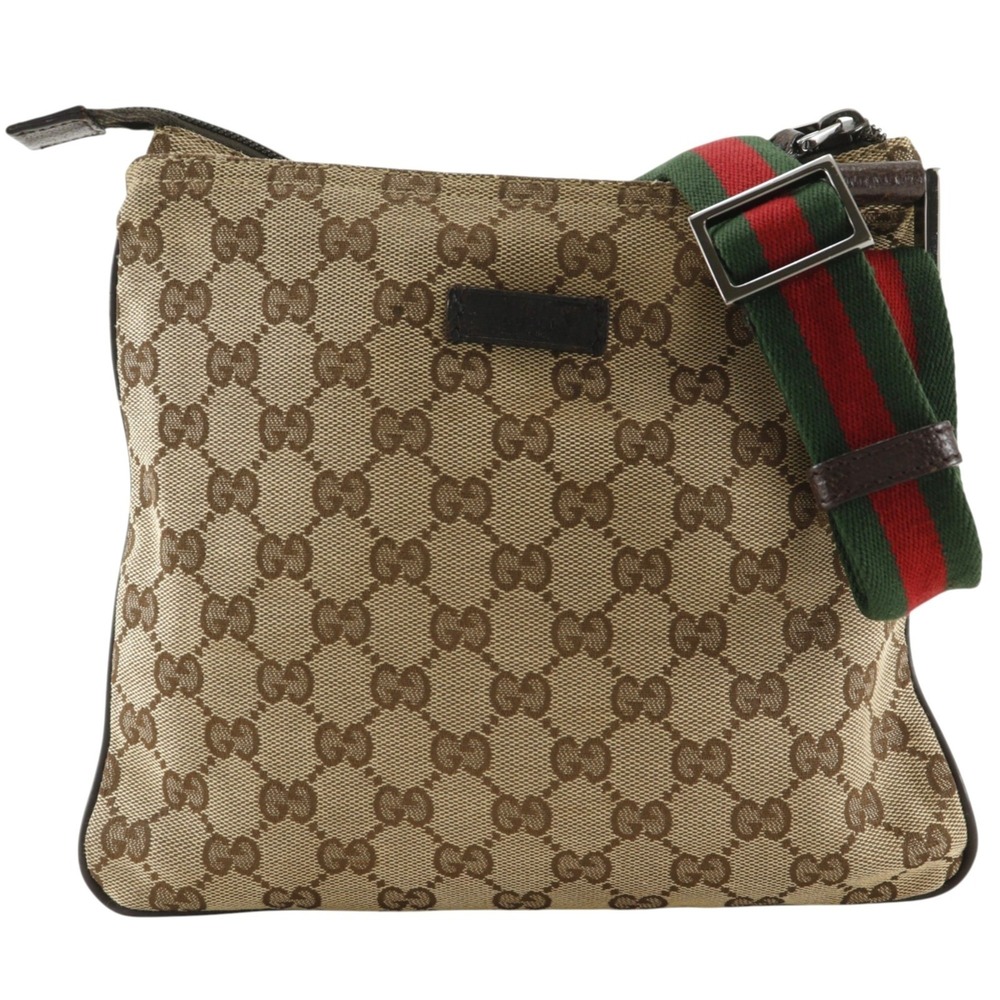 Gucci Sherry Line Shoulder Bag 146309 GG Canvas Brown Crossbody (Unisex)